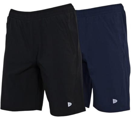2-Pack Donnay - Sportshort (Graig) - korte broek - Heren - Black/Navy (919) - maat S