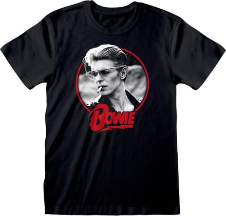 David Bowie - Smoking T-shirt zwart