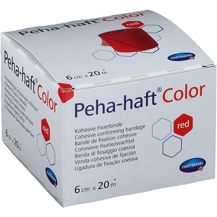 Hartmann Peha-haft Color | Fixatiezwachtel | Latexvrij | Rood