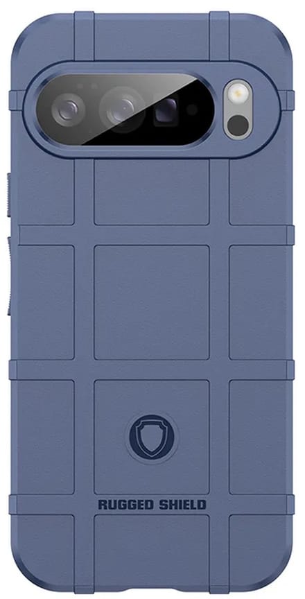 MobyDefend Hoesje - Geschikt voor Google Pixel 10 Pro XL - Rugged Shield TPU Backcover - Blauw