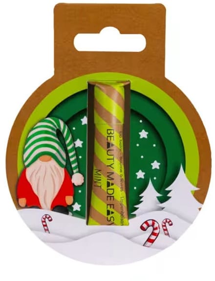 Beauty Made Easy - Natuurlijke lipbalm Mint - Kerst- Plasticvrij
