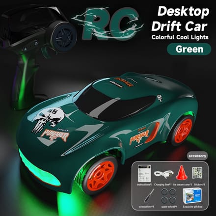 Fuegobird RC Auto - RC Voertuig - bureaublad drift auto - mini - hoge snelheid - groente