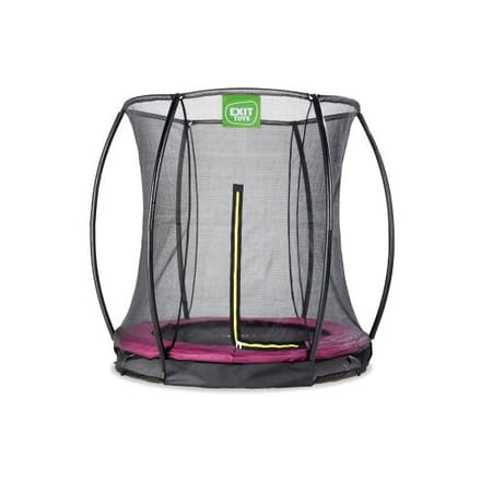 EXIT Silhouette Trampoline ø183cm - met Veiligheidsnet - Inground - Rond - Voor Kinderen - Roze