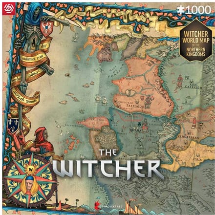 Good Loot The Witcher: Northern Kingdom Map Legpuzzel 1000 stuk(s) Videospel