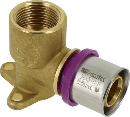 Bonfix Alu-pers muurplaat 3/4″ bi.dr. x 26 mm 1st.
