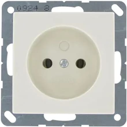 Jung Inbouwstopcontact As500 Ongeaard 1-polig Crème Ip20