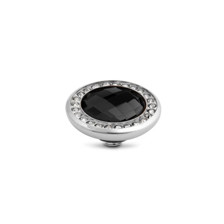 Melano Vivid Crystal CZ Steentje Black Zilver