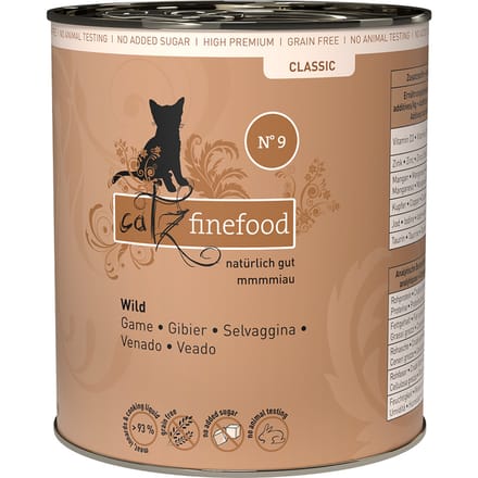 catz finefood Blik 6 x 800 g Kattenvoer - Wild