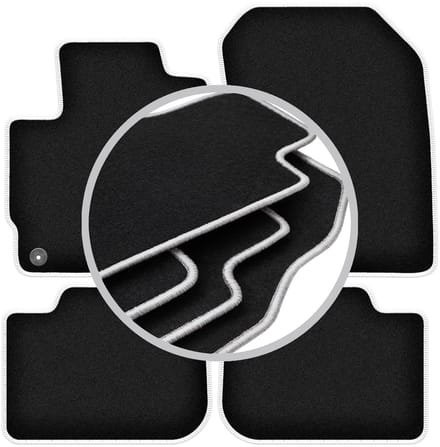 CARLUX-SILVER automatten voor: Mitsubishi Colt VII hatchback (2008-2012)