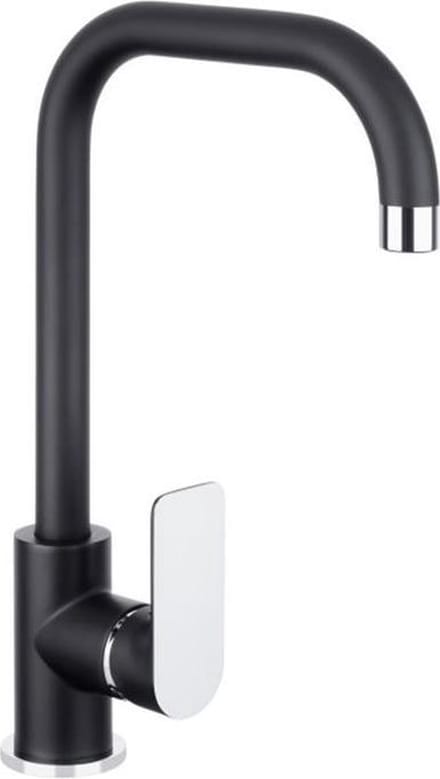Noir Round keukenmengkraan zwart/chroom