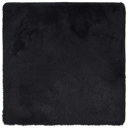 vidaXL - Hoogpolig - vloerkleed - NAVARRA - 160x160 - cm - polyester - zwart