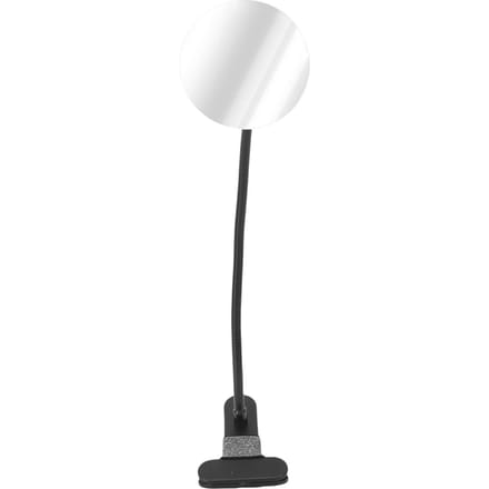 Miroir de sécurité convexe avec pince 3,3 pouces Verre plastique Miroir d'angle de sécurité rond d'intérieur pour angles morts Pièce white