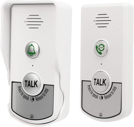 Draadloos Intercom Systeem - Spraak Deurtelefoon - Communicatie Binnen Gebouw - 1000 Meter Bereik - 2000mAh Batterij - Wit