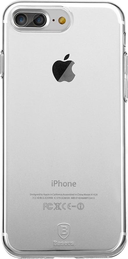 Baseus Simple Series doorzichtig hoesje geschikt voor iPhone 7 Plus 8 Plus - Transparant