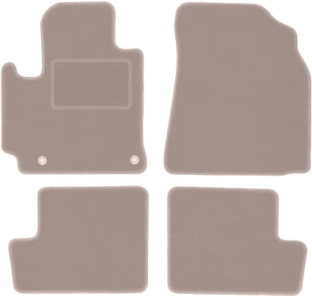 Beige veloursmatten voor: Toyota RAV4 II 2WD 5-deurs (2001-2005)