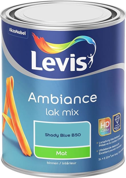Levis - Ambiance Lak Mat Mix - Shady Blue B50 - Mengverf - 1 L