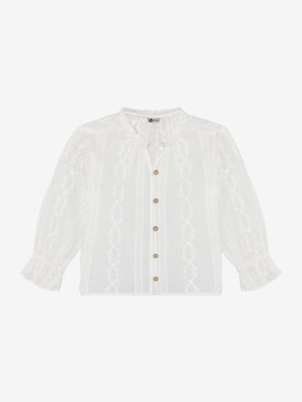 Daily Seven Shirt Longsleeve Fancy - Ecru - Maat 122