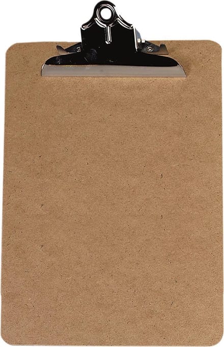 Seco klembord A4+ - Masonite hout - grote heavy duty clip