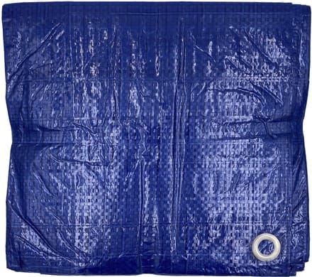 DULA Afdekzeil - 3 x 4 meter - Afdekfolie - Blauw - Waterdicht dekzeil - Grondzeil