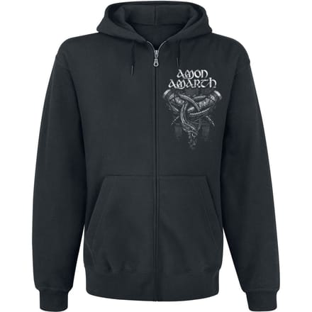 Amon Amarth Vest met capuchon - Carved Skull - S tot M - voor Mannen - zwart