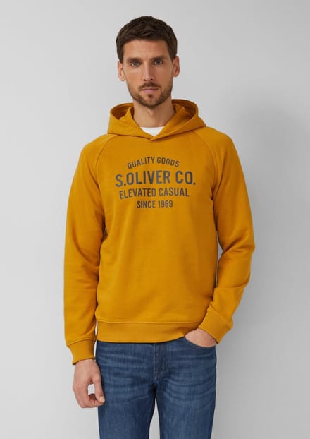 s.Oliver  Sweaters Orange Größe: M | Kaputzenpullis Outlet | Herren | Orange