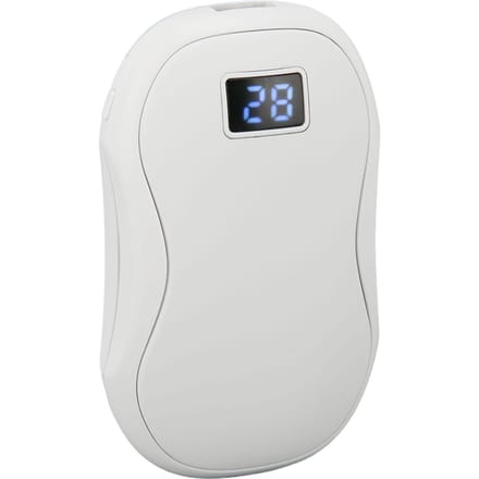 Elektrische Handwarmer Herfst Winter 40‑60 graden celsius Instelbaar USB Oplaadbare Handwarmer met Digitaal white