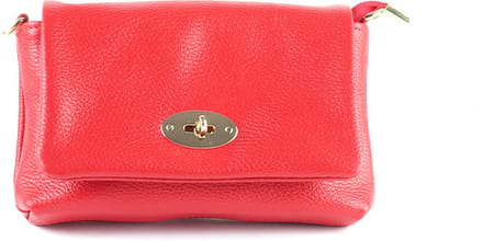 Giuliano lederen schoudertas Zoey - Rood - Dames - Made in Italy