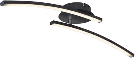 Plafonniere - zwart - TANSY I - metaal - LED - 67129-12 - Globo