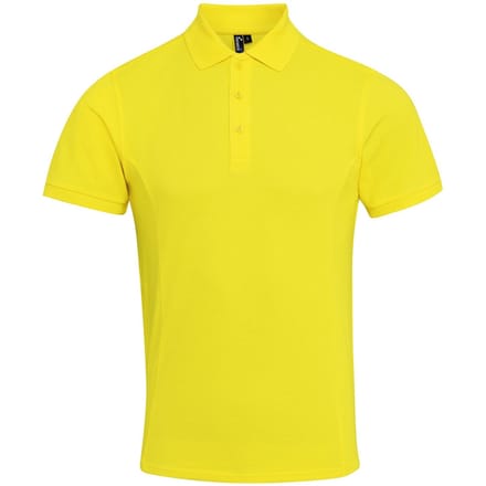 Premier Heren Coolchecker Plus Pique Polo Met CoolPlus (Geel)