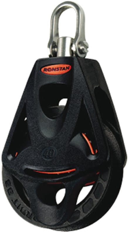 Ronstan RF45110 Orbit 40mm, 1-schijfsblok, swivel, hondsvot