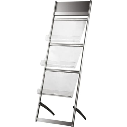 Folderstandaard OPUS 2 3x A3 alu profiel