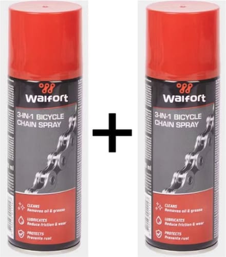 Walfort kettingspray - Smeermiddel - Fiets - Waterbestendig -2 x 200 ML