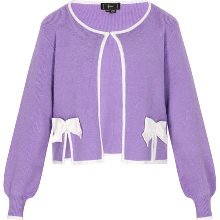 Faina Vest Dames Lavendel wit