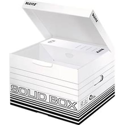 Opbergdozen Solid Box - M 6118 - FSC gerecycled karton - B 325 x D 360 x H 270 mm - wit - 10 stuks