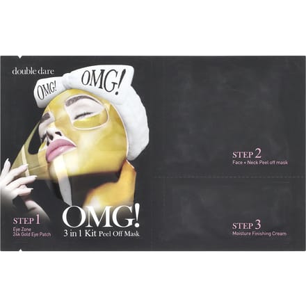 Double Dare, Kit 3 en 1 Masque de Beauté Peel-Off, 1 Pièce beige