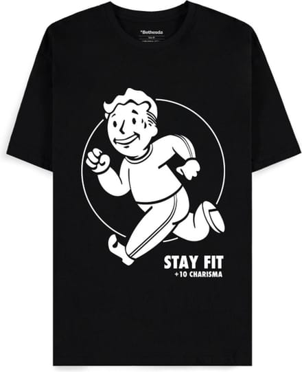 Fallout Stay Fit Heren T-shirt - zwart - M