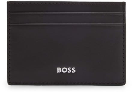 BOSS Leren kaarthouder Randy Card Holder Dark Brown donkerbruin