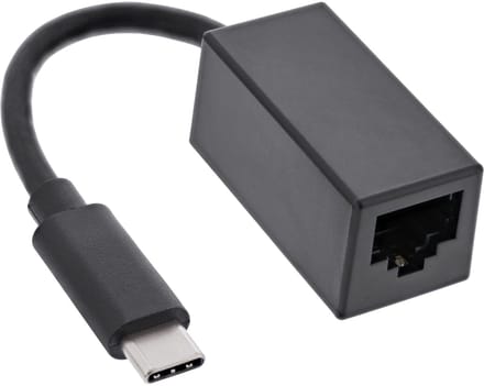 InLine® USB 3.2 netwerkadapterkabel, Gigabit netwerk, USB-C