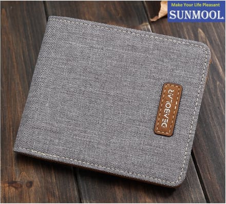 Portemonnee - Portefeuille - Billfold - 11.5 x 9.8 x 1 cm - Grijs