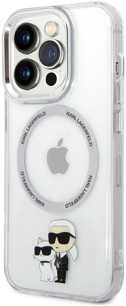 Karl Lagerfeld iPhone 14 Pro Max hardcase transparent Iconic Karl&Choupette Magsafe