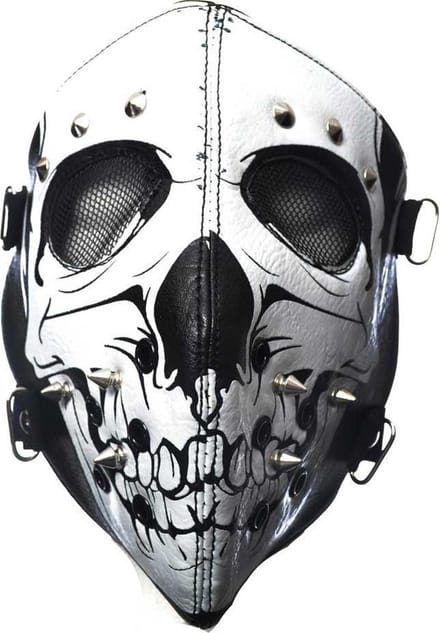 Poizen Industries - SKULL FACE Masker - Zwart