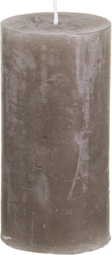 Rustieke effen pilaarkaarsen, bruin, set van 4, 50×100mm, 4 Stück