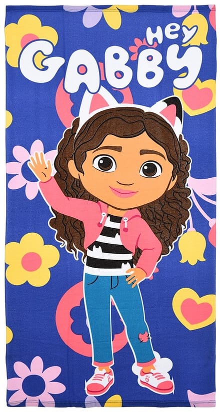 Gabby's Dollhouse strandlaken paars 70 x 140 cm - polyester