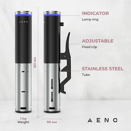 Sous Vide Garer 1200W - Waterdichte Vacuümmachine met LED-Touch-display en Automatische Programma's