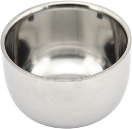 ARAMO® Essentials - Dubbellaagse scheerkom van roestvrij staal (72 x 50 mm)