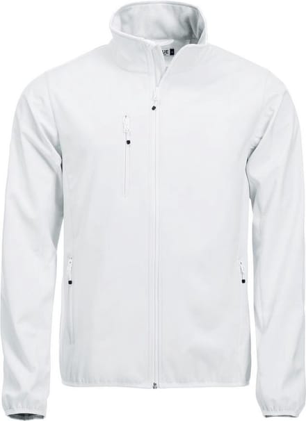 Clique Basic Softshell Jas Heren Wit maat XS