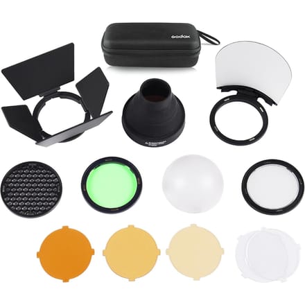 Godox AK-R1 Pocket Flitser Accessoires Kit voor Godox H200R Ronde Flitskop AD200 Accessoires white