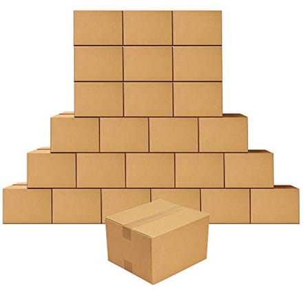 Verhuisdozen 9 x 6 x 4 inch - 25 stuks golfkarton verzenddozen