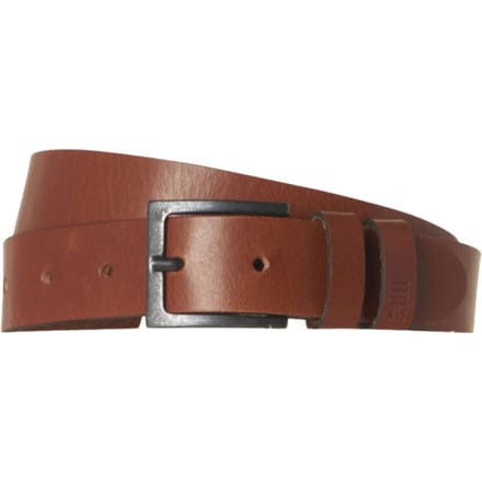 No Excess Belt leather buckle camel