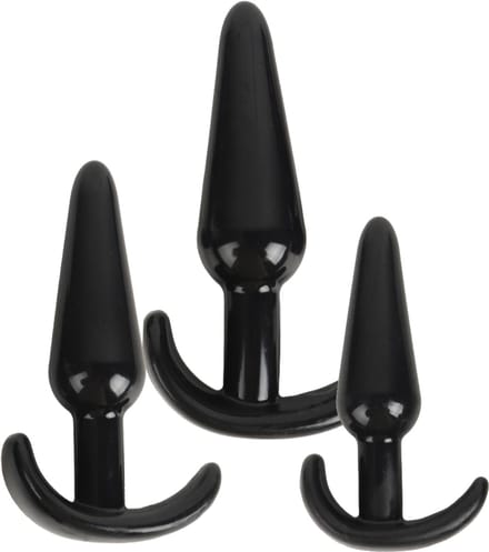 Banoch | Buttplug set beginner ergo 2.0 - zwart - 3 delig